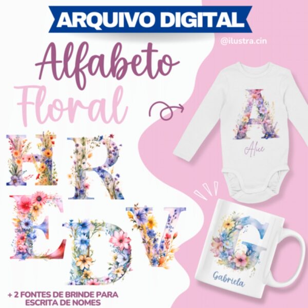 ARQUIVOS DIGITAIS – Alfabeto Floral