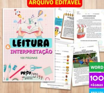 ATIVIDADE ESCOLAR LEITURA E INTERPRETAÇÃO