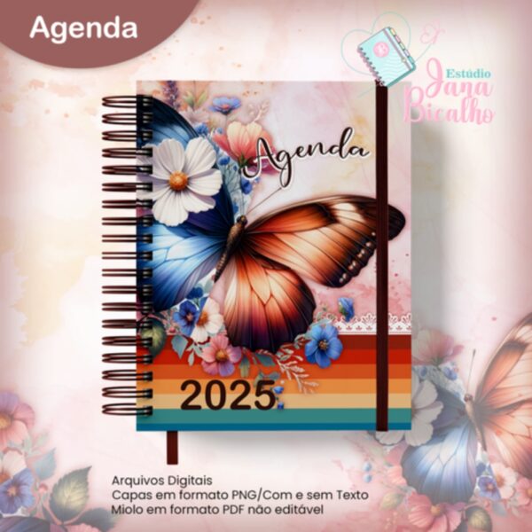 Agenda Datada 1 DPP SH-Coleção Watercolor Flower