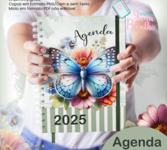 Agenda Datada CH Colegial-Coleção Watercolor Flower
