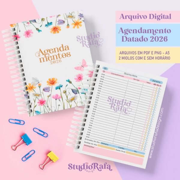 Agendamento Datado 2026 Candy (arquivo digital)