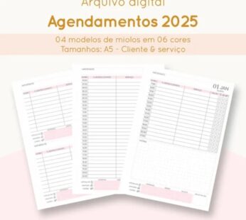 Agendamentos A5 | 2025