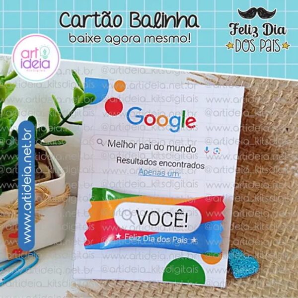 Arquivo Digital – Cartão Balinha Dia dos Pais