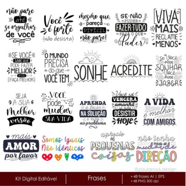 Arquivo Digital – Kit Frases