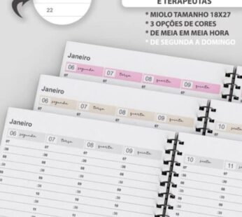 Arquivo Kit Agendamento Semanal 2025 tamanho 18×27 até 22h
