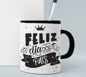 Arte Caneca Dia dos Pais Minimalista V7