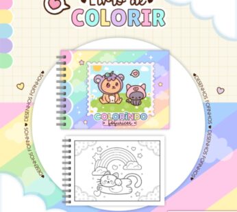 CADERNO DE COLORIR FOFINHO