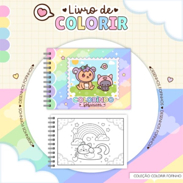 CADERNO DE COLORIR FOFINHO