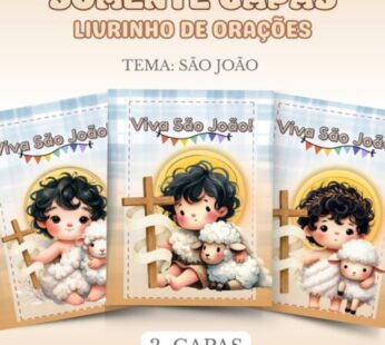 CAPA LIVRINHO DE ORAÇÕES – TEMA : SÃO JOÃO BATISTA