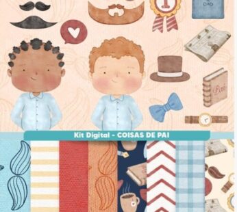 Coisas de Pai + Meu pai, meu amigo (Frases INGLÊS) – Kit Digital (Gabs)