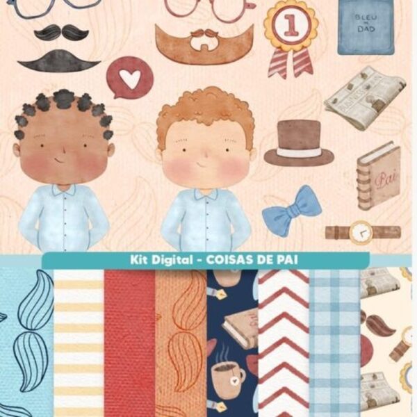 Coisas de Pai + Meu pai, meu amigo (Frases INGLÊS) – Kit Digital (Gabs)