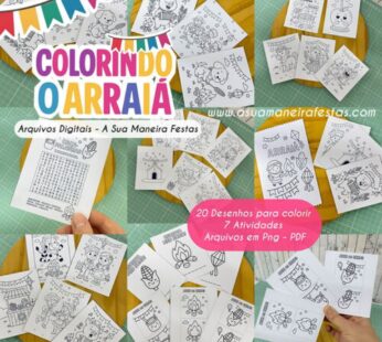 Colorindo o Arraiá – Arraia – São João – Arquivo Digital