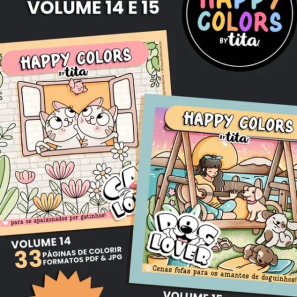 Happy Colors – Combo Volume 14 & 15 – Cat & Dog Lovers