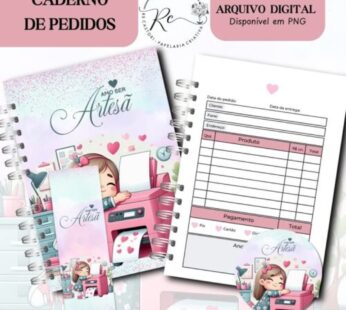 Kit Digital Caderno de Pedidos Artesã ( Amo ser Artesã )