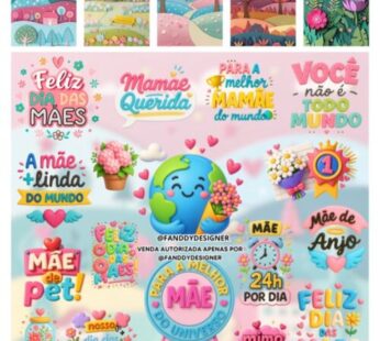 Kit Digital DIA DAS MÃES LETTERING