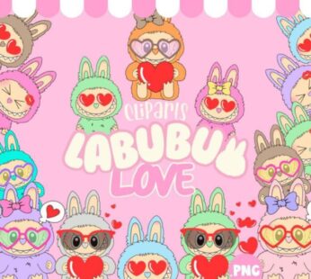 Kit Digital Labubu LOVE