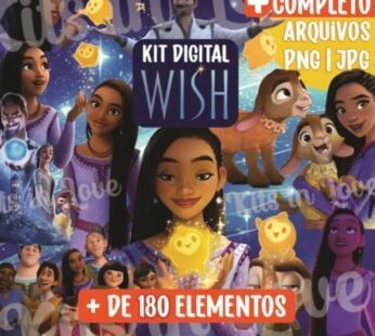 Kit Digital Wish o Poder dos Desejos – Cliparts Filme Disney