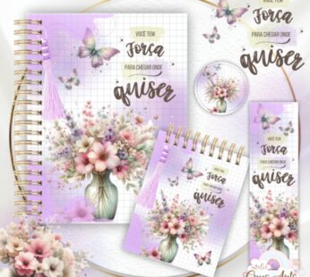 Kit Encadernação Floral