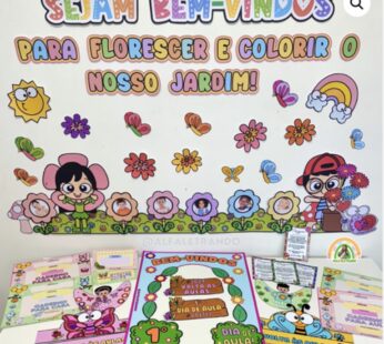 Kit Painel Boas Vindas – Jardim Encantado