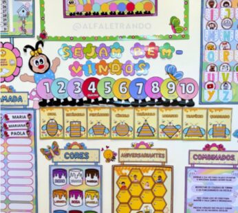 Kit Recursos de Organização de Sala – Tema Jardim Encantado
