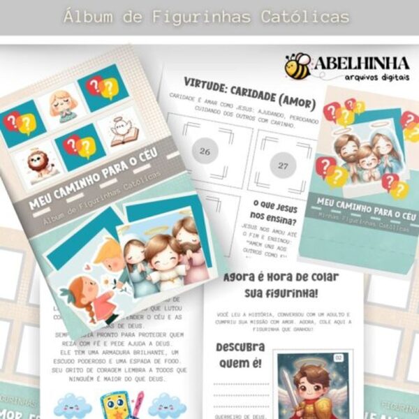 ÁLBUM DE FIGURINHAS CATÓLICAS