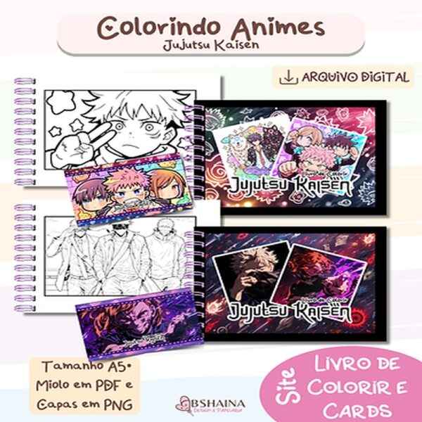 Livro de Colorir Animes
