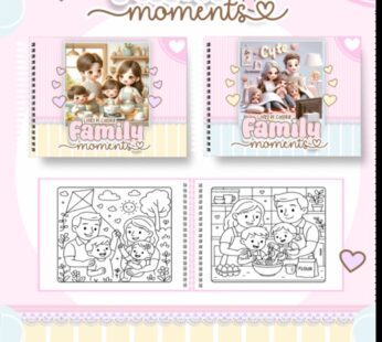 Livro de Colorir FAMILY MOMENTS