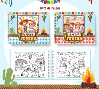 Livro de Colorir FESTA JUNINA