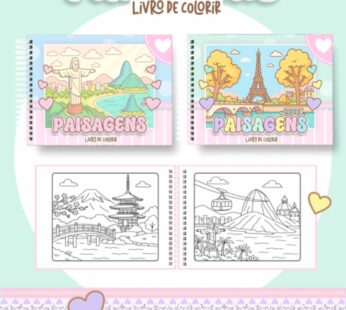 Livro de Colorir PAISAGENS