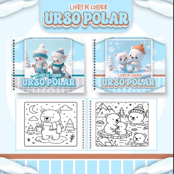 Livro de Colorir URSO POLAR