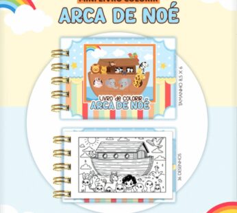 Mini livrinho de Colorir – ARCA DE NOÉ