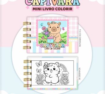 Mini livrinho de Colorir – CAPIVARA