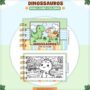 Mini livrinho de Colorir – DINOSSAUROS