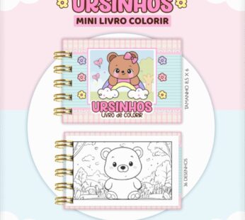 Mini livrinho de Colorir – URSINHAS