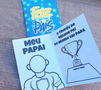 PDF Cartão Dia dos Pais – Para Colorir