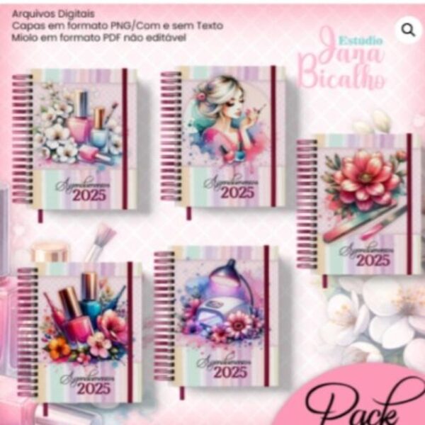 Pack Agendamento Manicure 2025