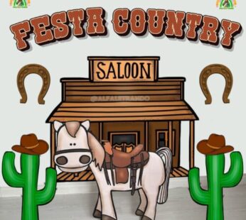 Painel 3D Festa Country