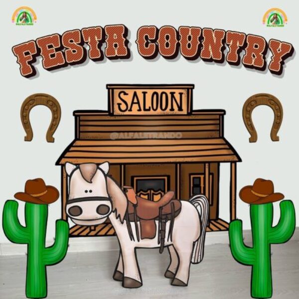 Painel 3D Festa Country