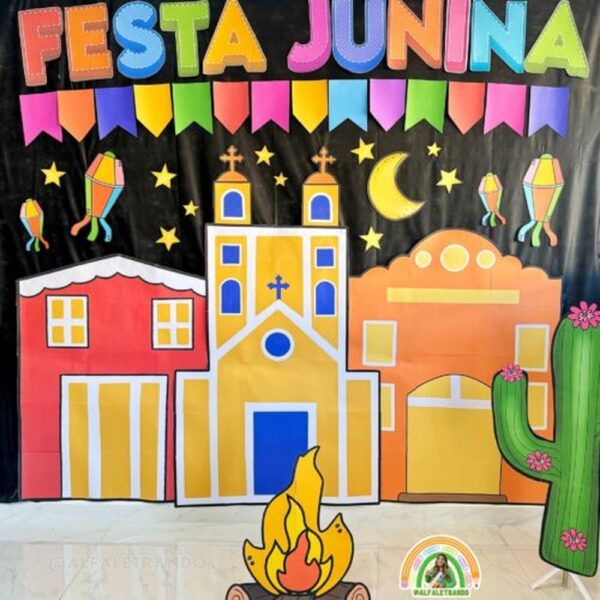Painel 3D para festa Junina/Julina