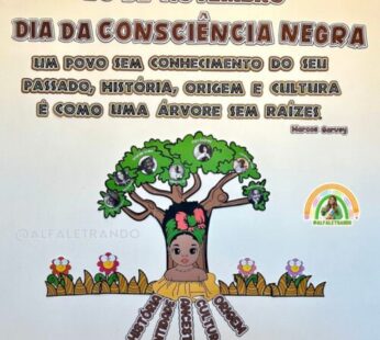 Painel Raízes dia da consciência negra