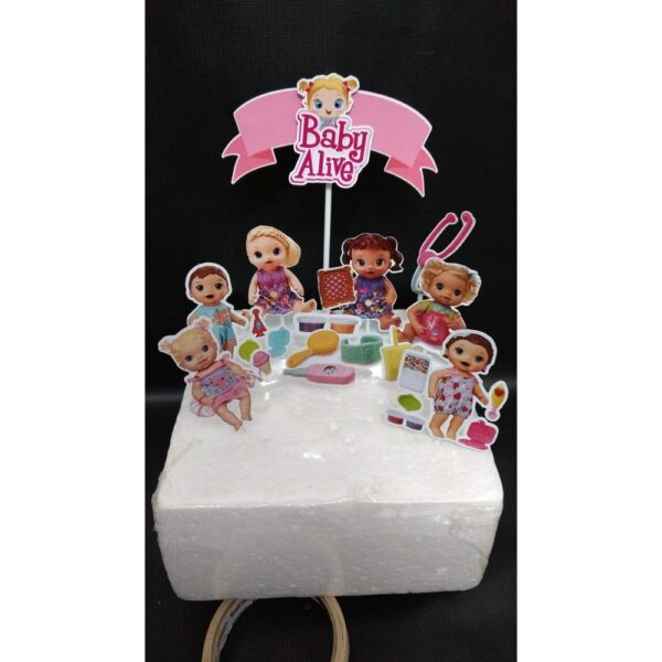 Topo de bolo 01 - Baby Alive a