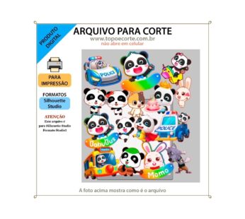 Topo de bolo 01 – Baby bus a