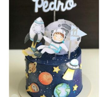 Topo de bolo 22 – Astronautas a