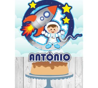 Topo de bolo 28 – Astronautas a