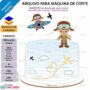Topo de bolo 33 - Aviador a