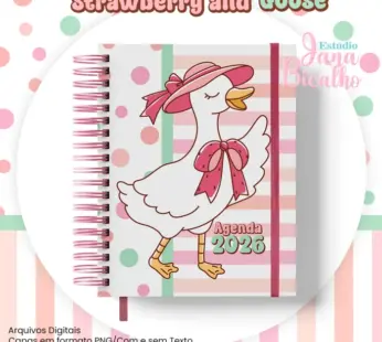 Agenda Datada A5 Coleção Strawberry and Goose