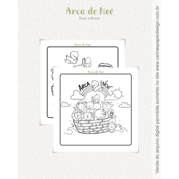 Livro de Colorir - 6- Para Colorir Arca de Noé
