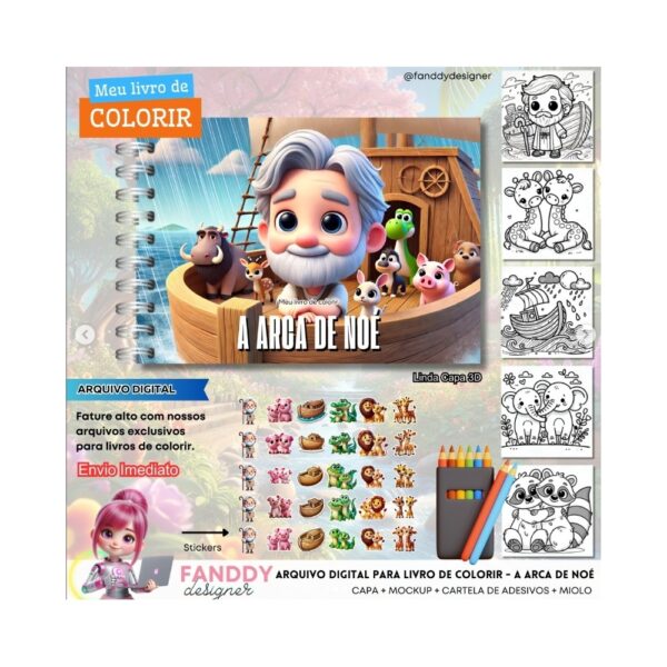Livro de Colorir - ARCA DE NOÉ 1