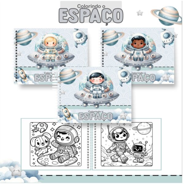 Livro de Colorir - ASTRONAUTA 1
