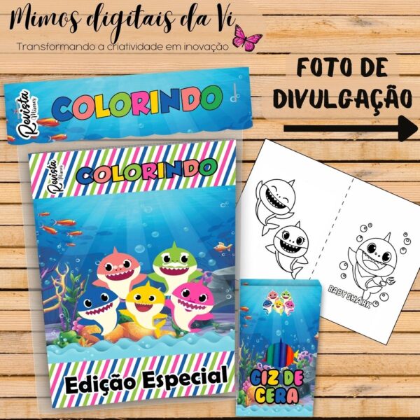 Livro de Colorir - BABY SHARK 1